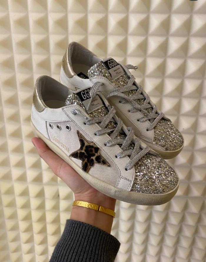Golden Goose Super-Star Skate Shoes Women's Low-top Ecru