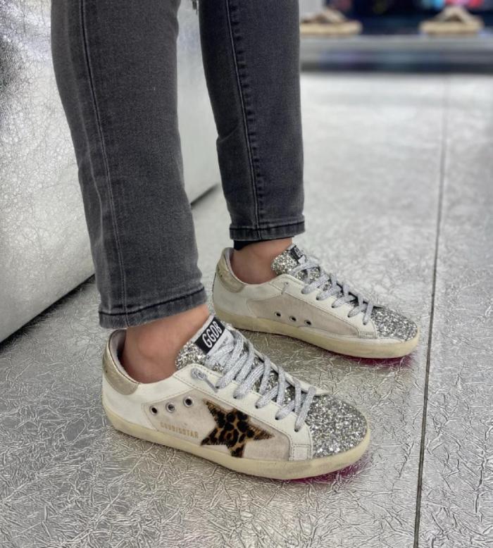 Golden Goose Super-Star Skate Shoes Women's Low-top Ecru