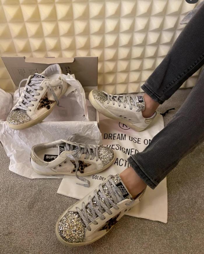 Golden Goose Super-Star Skate Shoes Women's Low-top Ecru
