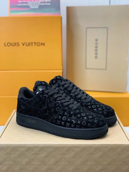 Louis Vuitton Nike Air Force 1 Low By Virgil Abloh Black