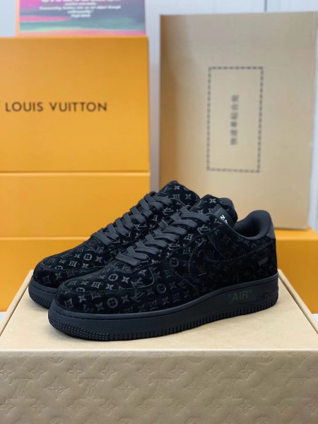 Louis Vuitton Nike Air Force 1 Low By Virgil Abloh Black
