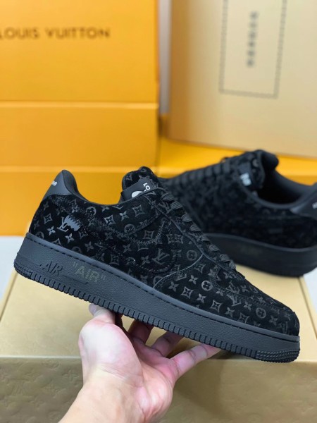 Louis Vuitton Nike Air Force 1 Low By Virgil Abloh Black