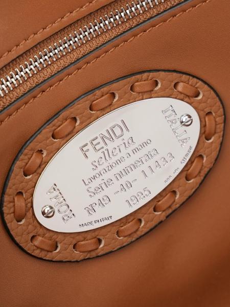 FENDI Baguette Cow Leather Shoulder Bag, Crossbody Bag, Handbag Medium Women's Coffee 8BR600-ARBB-F0EMR L27cm W6cm H15cm
