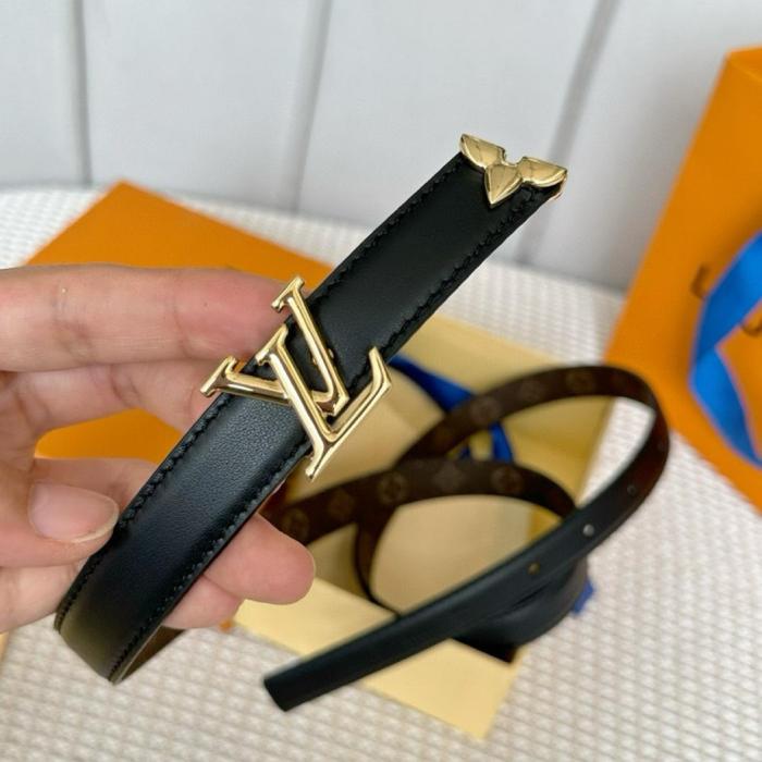 LOUIS VUITTON Lv Pretty Lv 20mm Reversible Belt 