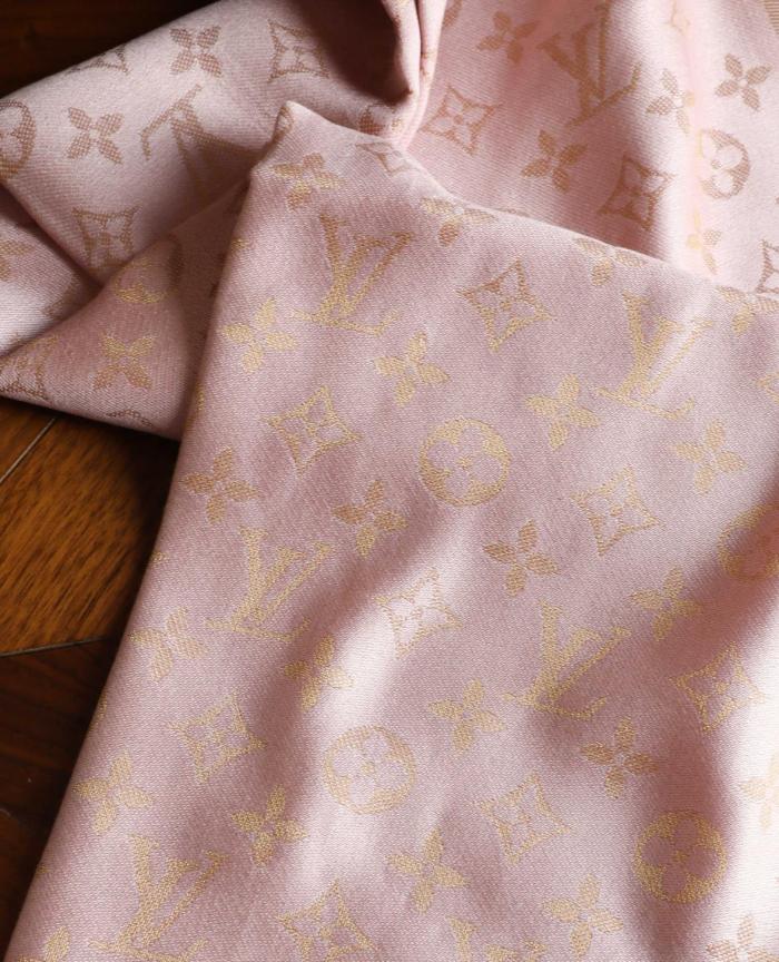 LOUIS VUITTON Original Design Silk Shawls Unisex Pink M79495 142.5*142.5CM