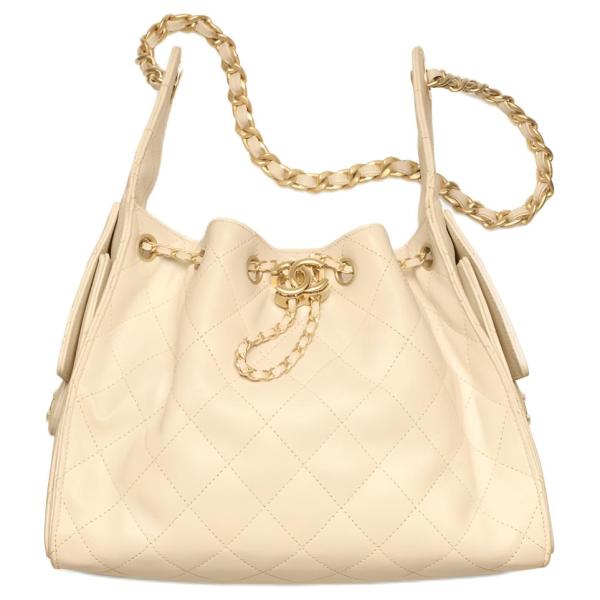 CHANEL 25Bag Grain Calfskin Shoulder Bags Small Women's Beige AS5293-B20304-U8372 L30*W14*H26 cm