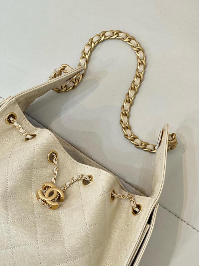 CHANEL 25Bag Grain Calfskin Shoulder Bags Small Women's Beige AS5293-B20304-U8372 L30*W14*H26 cm
