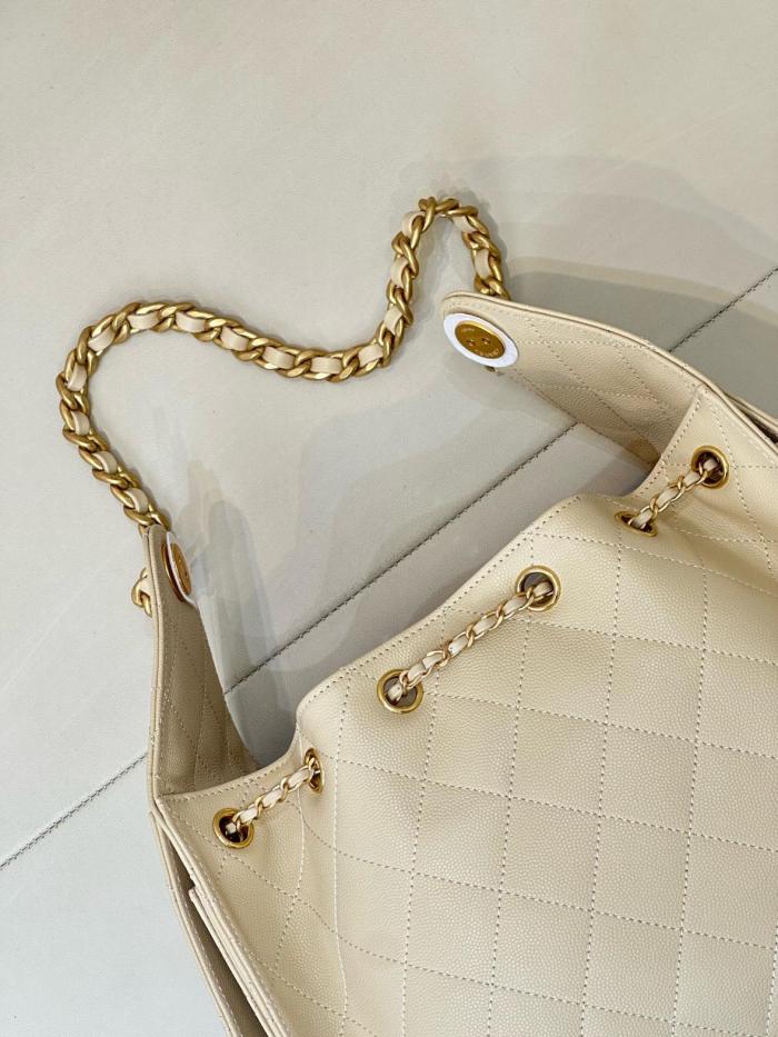 CHANEL 25Bag Grain Calfskin Shoulder Bags Small Women's Beige AS5293-B20304-U8372 L30*W14*H26 cm