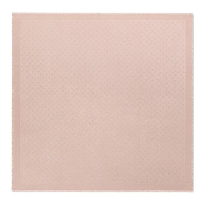 LOUIS VUITTON Original Design Silk Shawls Unisex Pink M79495 142.5*142.5CM