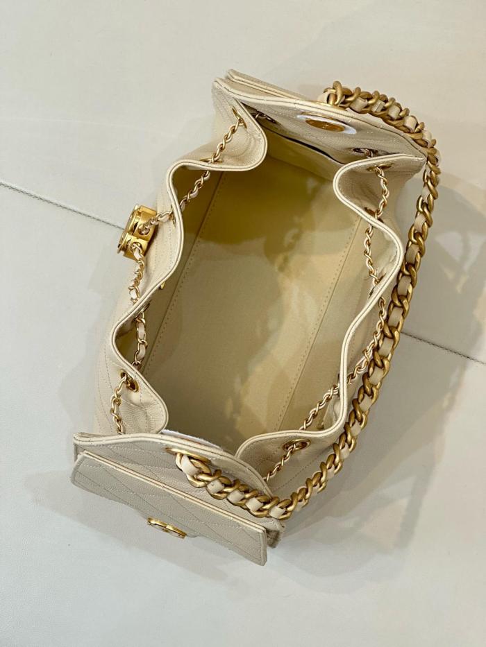 CHANEL 25Bag Grain Calfskin Shoulder Bags Small Women's Beige AS5293-B20304-U8372 L30*W14*H26 cm