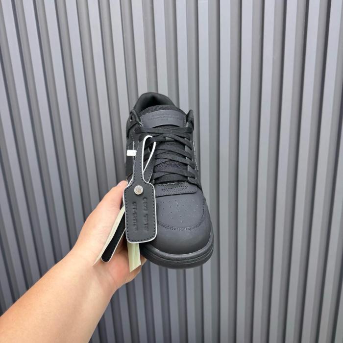OFF-WHITE Out Of Office OOO Low Tops For Walking Black White
