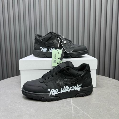 OFF-WHITE Out Of Office OOO Low Tops For Walking Black White