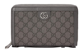 GUCCI Ophidia Canvas With Leather Travel Bag Handbag Women's Gray 751610-UULBN-1244 size L21*W4*H13 cm