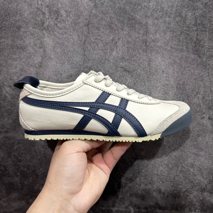 Onitsuka Tiger Mexico 66 Casual Shoes Women's Low-top Beige/Blue