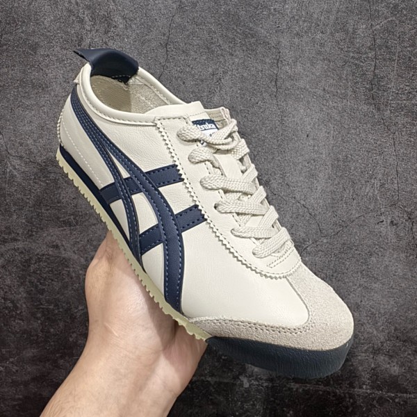 Onitsuka Tiger Mexico 66 Casual Shoes Women's Low-top Beige/Blue