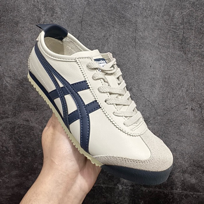 Onitsuka Tiger Mexico 66 Casual Shoes Women's Low-top Beige/Blue
