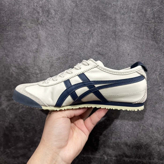 Onitsuka Tiger Mexico 66 Casual Shoes Women's Low-top Beige/Blue