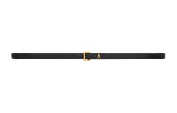 SAINT LAURENT Cassandre Extra Thin Belt 1 cm wide 