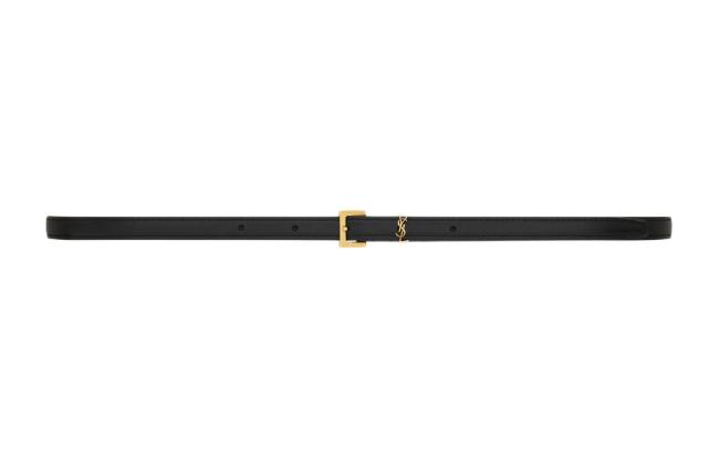 SAINT LAURENT Cassandre Extra Thin Belt 1 cm wide 
