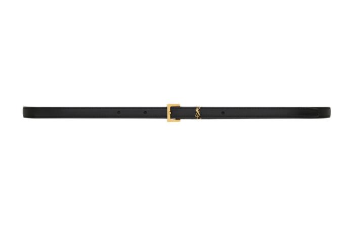 SAINT LAURENT Cassandre Extra Thin Belt 1 cm wide 