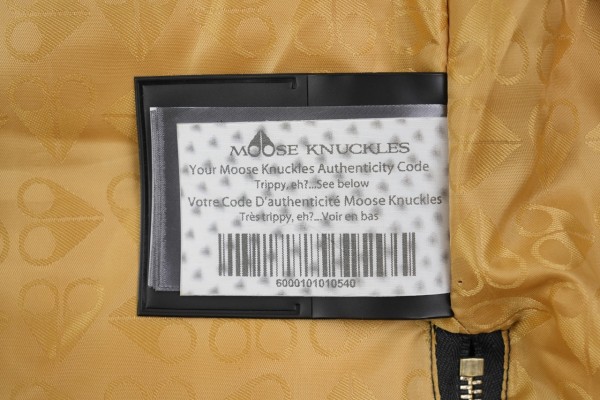 Moose Knuckles 3Q Logo Plaque Padded Jacket