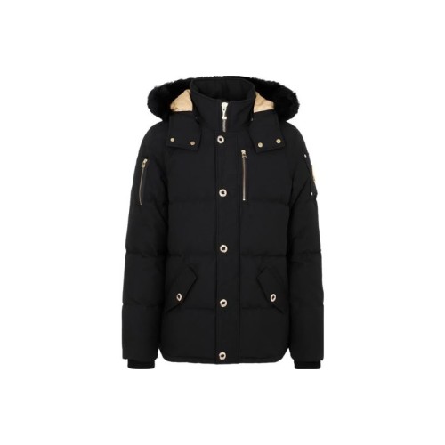 Moose Knuckles 3Q Logo Plaque Padded Jacket