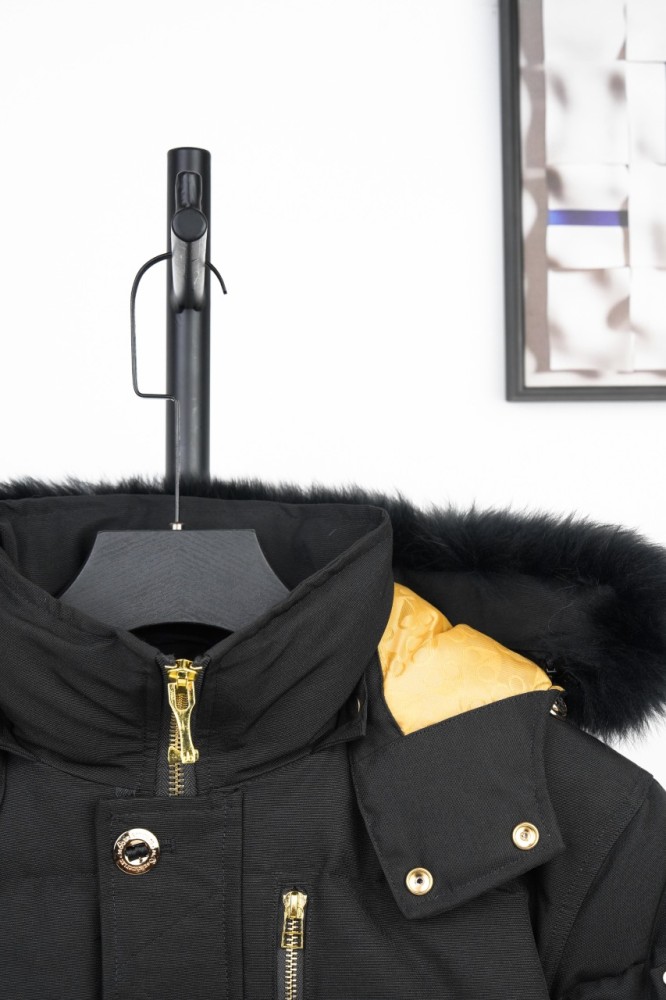Moose Knuckles 3Q Logo Plaque Padded Jacket