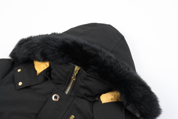 Moose Knuckles 3Q Logo Plaque Padded Jacket
