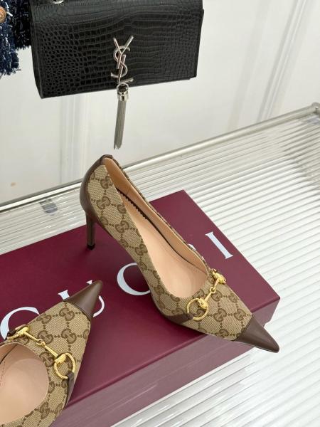 GUCCI High Heels Women's Sand & Brown