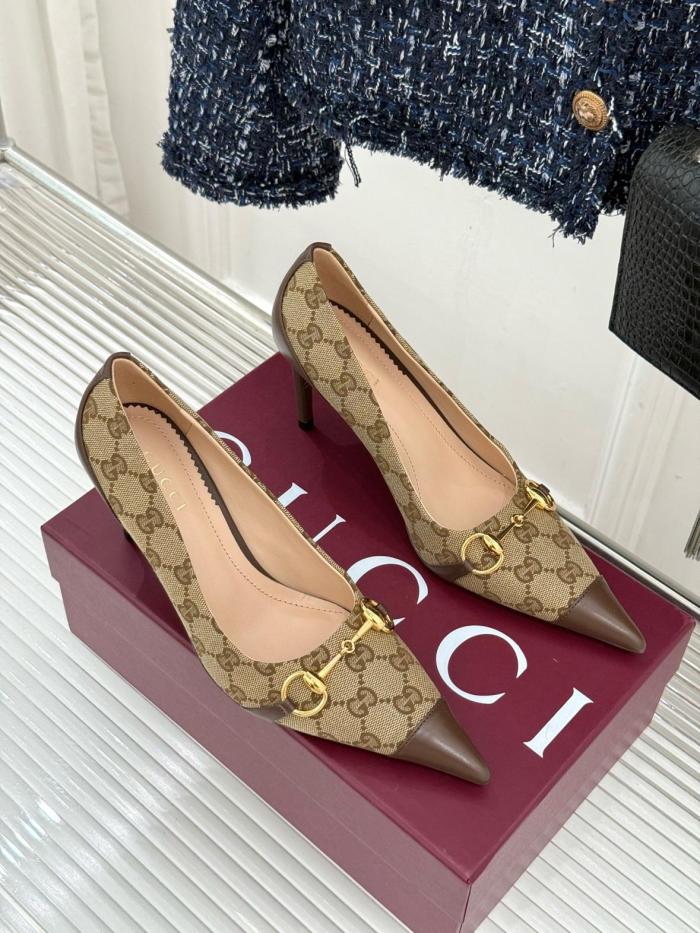GUCCI High Heels Women's Sand & Brown