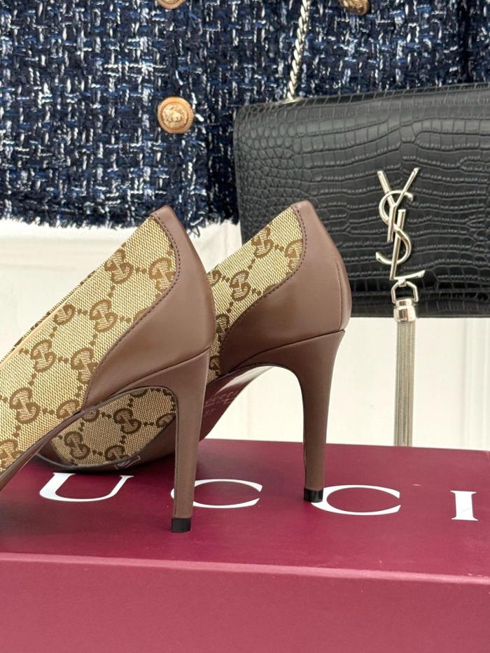 GUCCI High Heels Women's Sand & Brown