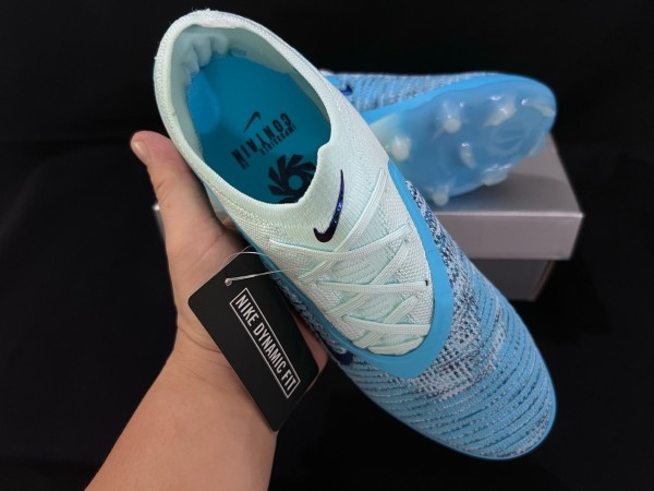 Nike Phantom 6 Soccer Shoes Unisex Low-top Baltic Sea Blue/Glacier Blue/Eclipse Blue