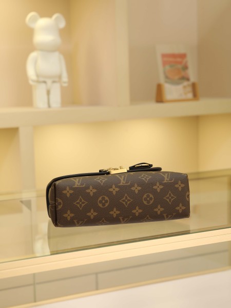LOUIS VUITTON Madeleine Monogram Coated Canvas Shoulder Bag, Crossbody Bag, Handbag Small Women's Brown & Black M27511 L24.5*W8*H16 cm