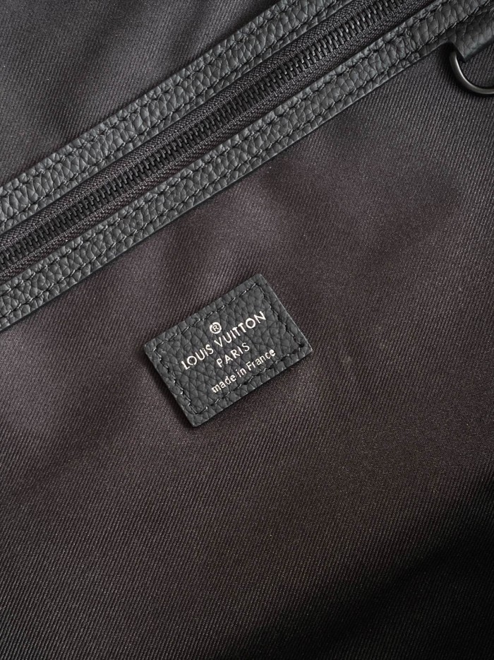 LOUIS VUITTON Keepall Monogram Midnight Coated Canvas Travel Bag Men's Black M28405 L55cm W26cm H31cm