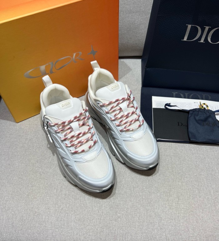 DIOR Lewis Hamilton B44 Blade Fabric Low top Chunky Sneakers Men's Gradient White Limited Edition Numbered Edition