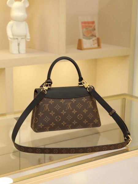 LOUIS VUITTON Madeleine Monogram Coated Canvas Shoulder Bag, Crossbody Bag, Handbag Small Women's Brown & Black M27511 L24.5*W8*H16 cm