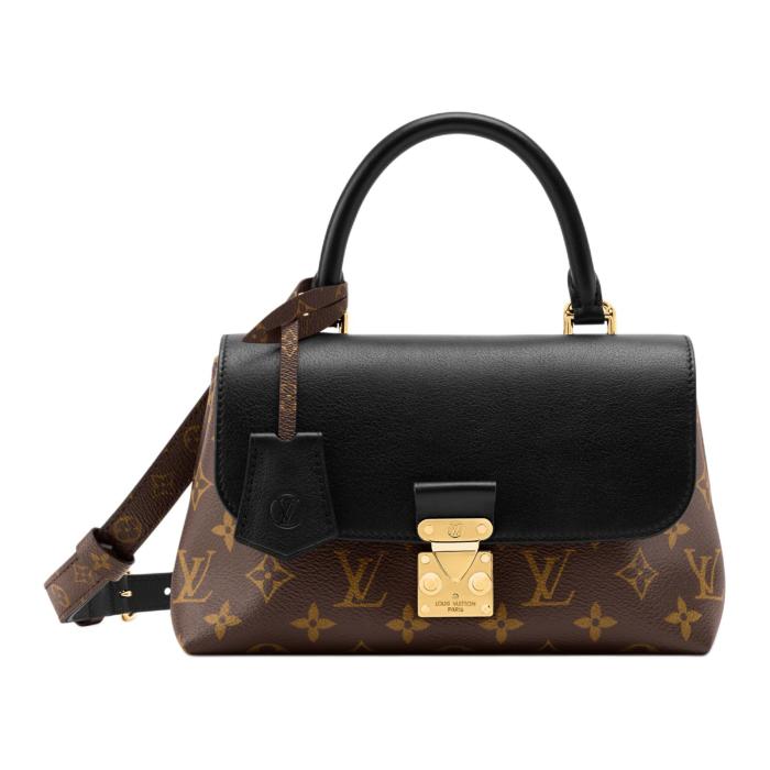 LOUIS VUITTON Madeleine Monogram Coated Canvas Shoulder Bag, Crossbody Bag, Handbag Small Women's Brown & Black M27511 L24.5*W8*H16 cm