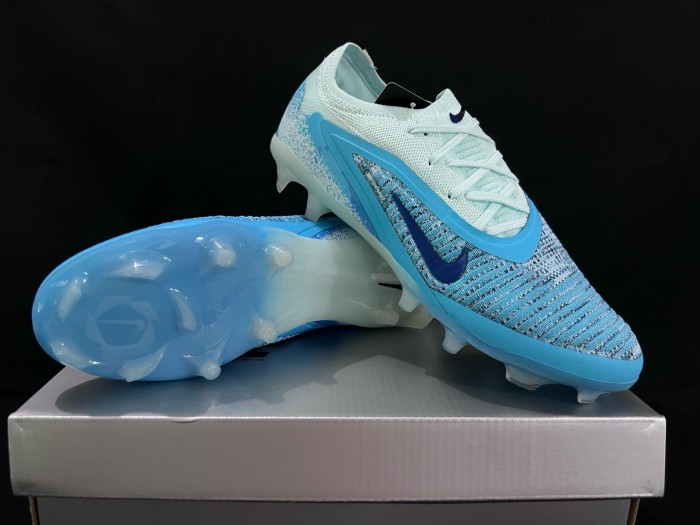 Nike Phantom 6 Soccer Shoes Unisex Low-top Baltic Sea Blue/Glacier Blue/Eclipse Blue