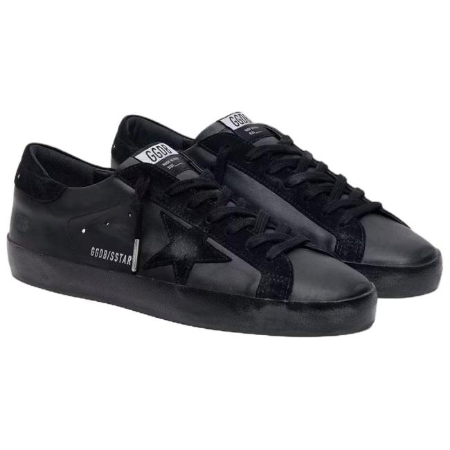 Golden Goose Super Star Low top Skateboard Shoes Black