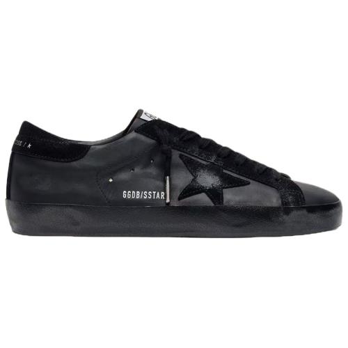Golden Goose Super Star Low top Skateboard Shoes Black