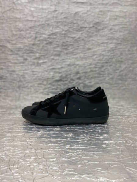 Golden Goose Super Star Low top Skateboard Shoes Black