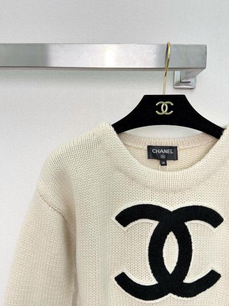 CHANEL Sweaters Women's Beige 