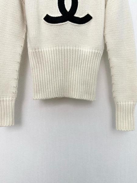 CHANEL Sweaters Women's Beige 