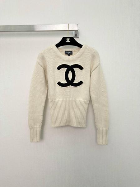 CHANEL Sweaters Women's Beige 