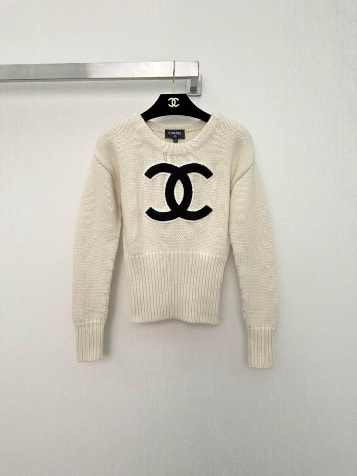 CHANEL Sweaters Women's Beige 