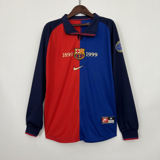 Retro Long Sleeve Barcelona 100th Anniversary Home