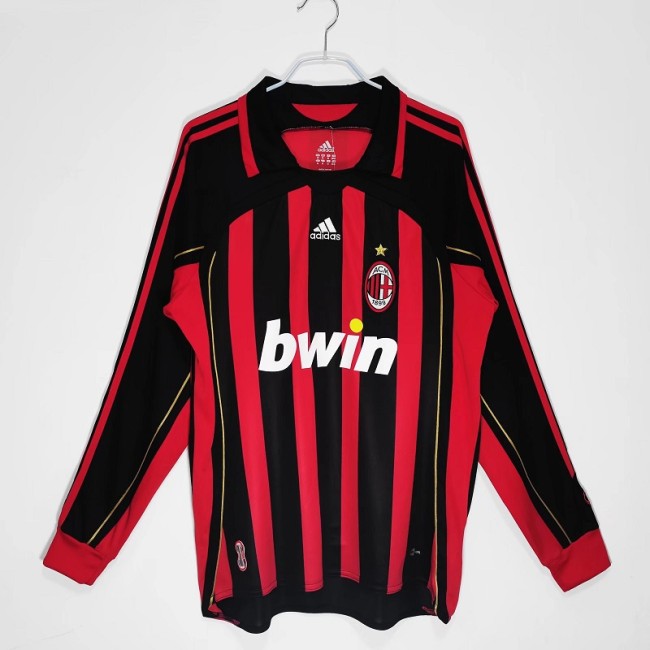 Retro 06/07 AC milan home Long sleeve