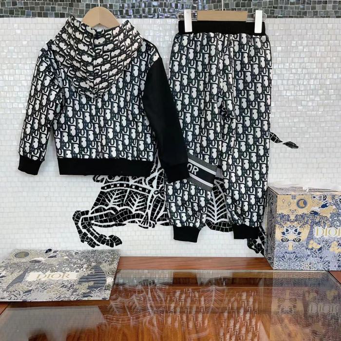 DIOR Kids hoodie suit with pants