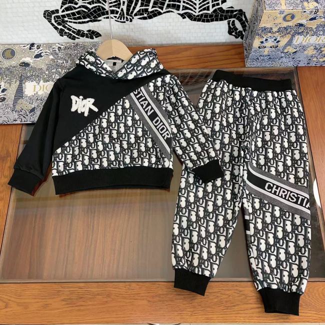DIOR Kids hoodie suit with pants