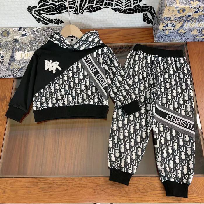 DIOR Kids hoodie suit with pants